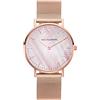 PAUL VALENTINE® Orologio donna con cinturino in rete - 32, 36 o 38 mm - Vari colori con quadrante metallico - Elegante orologio con movimento al quarzo giapponese