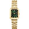 JewelryWe Orologio al Quarzo Quadrato da Donna: Orologio da Polso con Numero Romano CInturino Regolabile Idee Regalo per lei