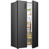 Hisense RS3P558NEFD frigorifero con congelatore indipendente/volume totale 544L / 37dB/ EEK: D/Total No Frost/Big Box/Sensore di temperatura/XXL porta / (L x A x P): 91,1 × 178,6 × 61,5 cm/Nero