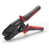 VEVOR Pinza Crimpatrice a Cricchetto per Cavi da 0,5-6 mm², per Terminali Elettrici a Design Ergonomico con Marcature Metriche e AWG, Sgancio Rapido, Forza Regolabile per più Terminali e Fai Da Te