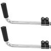 MOLUCKFU Estensioni Maniglia Sedia Rotelle in Acciaio Inox 2 Pezzi Argento | Montascale per Disabili, Compatibile Maniglie Sedia da Trasporto, Finitura Argento