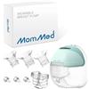 MOMMED Tiralatte Elettrico, Tiralatte Elettrico indossabile con 3 modalità e 12 potenze, 24 mm Tiralatte con design a prova di perdite, Ricaricabili, Include 17/19/21 mm inserti flangiati