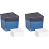Wenko 50223100 Deumidificatore Cube 1000 G Deumidificatore capacità 1.6 L, Blu (Confezione da 2)