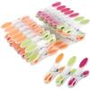 Romon 30 Pezzi di Mollette Bucato Multicolore, Supporto per all'Aperto in Plastica per Asciugamano da Spiaggia Antivento per Asciugamani e Vestiti