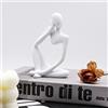 Dnoifne Statue e sculture del pensatore, ornamenti di statue in resina, sculture in stile astratto, regali di inaugurazione della casa, decorazioni per l'inaugurazione della casa, decorazioni per soggiorno e
