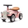 Baroni Toys Macchina Ride-On Vintage per Bambini dai 12 ai 36 Mesi, Baby Car con Clacson ad Aria, Vano Portaoggetti, Manubrio Sterzante e Ruote Stabili per Imparare a Camminare, 25x59x35 cm, Rosa
