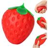 TOGETDREAM Strawberry Taba Squishy, Fragola gigante Squishys Divertente Giocattolo Antistress Forma Fragola Fufu Squishy Morbida Pallina Antistress Ravioli Spremere Giocattoli Per Bambini Adulti