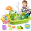 TOSUTO Lavello giocattolo con acqua di rubinetto,Gioco di Pesca e Accessori da Cucina,Set di giocattoli da cucina con rubinetto funzionante,Giocattoli di Ruolo per ragazzi ragazze 3 4 5 6