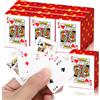 Yolev Confezione da 10 mini carte da gioco da 4 cm, mini mazzo di carte da poker in miniatura, per adulti, gadget per Natale, Halloween, Capodanno