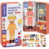 mierEdu Gioco magnetico con pompiere da vestire, promuove le capacità motorie + fantasia, ideale per la casa e il gioco da viaggio per bambini, a partire dai 3 anni, giochi da viaggio per bambini dai