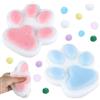 JIANGZHIB 2 Pezzi Giocattoli da Spremere Zampe di Gatto, Grande Squeeze Giocattoli, Morbido Antistress Squishy, Squishy Zampa di Gatto per Bambini, Adulti (Blu Bianco/Rosa Bianco)