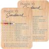 Faeymth Tabellone dei Punti Phase 10 Gioco da Tavolo Tabellone dei Punti 10 Carte Gioco Schede dei Punti