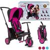 smarTrike STR3 Triciclo pieghevole per bambini, con certificazione per passeggino, per 1,2,3 anni, Rosa