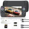 Coaptop Nuova console di gioco portatile M27, 128 GB di memoria interna con 30.000 giochi, sistema Linux, schermo IPS da 7 pollici, console portatile mini arcade tascabile, uscita HD (nero, 128 g)