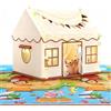 Nastopee Tenda Gioco Bambini, Tenda Da Gioco Per Interni 125X95X130Cm, Struttura Metallica Resistente Senza Formaldeide Lavabile Per Giochi Di Ruolo Angolo Lettura E Regalo Bambini Dai Ai Anni Tenda Casetta