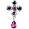 Fanona Charma croce gotica in argento sterling 925 adatti per bracciale Pandora, regalo di Halloween per donna