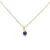 Miracles Minéraux Collana con ciondolo in pietra naturale con catena e chiusura in acciaio inossidabile dorato, 50 cm | Eleganza, senza tempo | benessere quotidiano, Taglia unica, Placcato oro, pietra