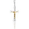 AMAR Ciondolo a croce in argento massiccio da uomo 925, ciondolo a forma di croce in argento per uomo e donna, senza nichel, 1,80 Cm x 3,20 CM, Argento, Nessuna pietra preziosa