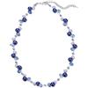BULINLIN Collana corta di perle da donna, in argento, fatta a mano, con perline di cristallo, gioiello alla moda, regalo di compleanno per lei, Vetro Perla Cristallo, Collana di perle, turchese