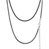 FaithHeart 65CM Catenina Uomo Cordino per Collane Larghezza 2MM Cordina in Cuoio Solido Accessori per Ciondolo Impermeabile Resistente al Sudore