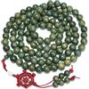 Mansiyuyee Collana Naturale di Legno di Sandalo Verde con 108 Grani Mala, Perline Buddiste per la Preghiera, per Meditazione o Yoga, Grande, Legno, Non pietra preziosa