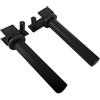 Sahgsa Attacco per Supporto per Piastra Pesi Rack di Stoccaggio in Acciaio Resistente per Power Rack, Design Facile da Inserire e Bloccare per Palestra di Casa 2x Attacco per Supporto per Piastra Pesi