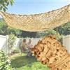 Generico Rete Mimetica Militare 2x3m 3x5m 4x6m, Rete di Ombreggiatura Esterna 210D Oxford, Rete Mimetica Sabbia per Caccia, Giardino, Campeggio E Feste(1.5x2m)