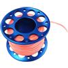 SunsoilGiant Mulinello da Immersione con Filo di Nylon, in Lega di Alluminio, Ideale per Pesca, Snorkeling, Immersioni in Grotta Relitti, Blu