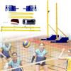 Generic Set di rete portatile per pallavolo e badminton, pali regolabili in altezza con borsa portaoggetti su ruote, per sport all'aria aperta e giardino