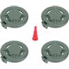 Sharplace 4 Pezzi Tappo Protettivo per bomboletta di Accessorio Raccordo Robusto Leggero Sostituzione Diretta Facile da installare Portatile in Nylon, Rosso
