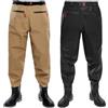 MFWHEFJ Waders Pesca Trampolieri da pesca lombo, pantaloni da trampoliere con esca for lago fluviale, abbigliamento da mare da viaggio, tuta impermeabile for esterni, comfort traspirante(E,S)