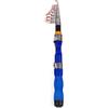 Garpotic Canna da pesca telescopica e mulinello per combo, set portatile da viaggio con canna da pesca leggera in fibra di carbonio, lega di alluminio per mini penna tascabile per pescatori (1,7 m nero)