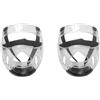Mealoodiousmusea Set di 2 protezioni per il viso per bambini, leggere, per casco, boxe, S (120-140 cm), stile 1