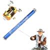 Générique Pen Fishing Rod, Small Telescoping Pocket Rods Pencil, 9,06 pollici Easy Setup & Usage, Compact Angling Gear for Outdoor Travel, Camping, Hiking, Daily Outings, and Convenient