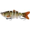 YDMHYLAI Mini Swimbait Multi snodato, Crankbait affondante da 5-10 cm for luccio spigola, Morbido e Leggero Portatile(WH30-03)