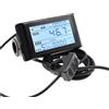 Honseadek Pannello di controllo LCD 80C per biciclette elettriche, tachimetro intelligente con supporto di tensione 24 V-72 V, connettore impermeabile e contachilometri