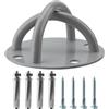 CHUEHKAK Muro e soffitto monte forcella per ginnastica, Supporto da soffitto Gym, supporto da parete fitness yoga, sospensione trainer, con 4 viti e 4 tubi di dilatazione, portata 250 kg