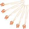 VINTORKY Clip per Naso da Nuoto in Silicone Beige 6 Unit con Fascia Elastica Protezione Naso Morbida per Adulti e Accessorio Piscina