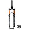 LHHL Forcella Ammortizzata Air Per Mountain Bike 26/27,5/29'' Forcella MTB Regolazione Del Ritorno 120mm Corsa Blocco Manuale/remoto Dritta/conica Forcella Anteriore QR 9x100mm(Gold Straight HL,27.5'')