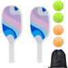Nuyhgtr Ball Paddles Set, Lightweight Paddles, Pick Rackets with Ball, Sports Ball Paddle, Large Paddles for Sport, Sport Paddle Set with Ball for Men, Women, and Outdoor Fun