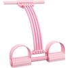 Generic Allenatore addominale - 51 cm sit-up Pull Rope | Pedale di resistenza in ABS con 6 tubi per fitness a casa, fascia elastica fitness per la perdita di peso per uomini e donne, leg trainer per