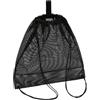 LSHIJI Sacca Borsa a rete con coulisse, nera, zaino sportivo portatile for esterni, borsa portaoggetti for basket, da spiaggia(40x45cm)