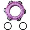 Sandyseptember Adattatore per mozzo anteriore e posteriore per telaio boost, conversione del supporto con blocco centrale in configurazione standard per freno a disco a 6 bulloni (posteriore da 12 x 142 a 148 viola)