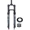 LHHL 26/27,5/29 Pollici Forcella Ammortizzata ad Aria per MTB Corsa 140 mm Rimbalzo Regolazione Forcelle Anteriore per Bicicletta Tubo Dritto Sgancio rapido 9 * 100mm per XC/AM(B,29'')