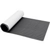 ZWCSHUU Antiscivolo Marine Boat Decking Mat 2400x900x6mm Schiuma Eva Teak Deck Sheet Autoadesivo Marine Boat Flooring Decking Car Carpet Tappetino(Dark Brown)
