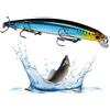 Generico Canna da Jerk Bait - Esche Artificiali Dure Resistenti agli Urti - Slow Sinking Swimbait,Per Zone di Scogliera Marina, Fossati Profondi, Fiumi, Laghi, Bacini