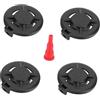Harilla 4X Tappo Protettivo per bomboletta di in Nylon Installazione Semplice Raccordi Professionali Ricambi Accessori Portatile, Rosso