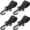 DOITOOL 4 Fibbie di Fissaggio da Kayak in Nylon e ABS, Ganci Porta per Accessori Kayak, Set Supporto Remi Pratico per Sport Acquatici e Canoa