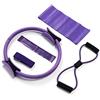 Domary Set Pilates da 5 Pezzi con Asciugamano in Lattice, Corda Espandibile per Il Petto, Cintura Elastica di Resistenza per Allenamento a Casa, Palestra, Yoga e Fitness.