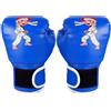 Nuyhgtr Kids Kickboxing Gloves, Punching Gloves for Kids, Breathable Punching Gloves, Training Punching Mitts, 17 x 25 cm, Youth Training Kickboxing Mitten for Ages 3-13, Black Red and Blue